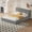 Gray, variant on Queen Size Low Profile Platform Bed with Velvet Upholstery, Grounded Modern Bed Frame with Solid Support for Bedroom, Beige