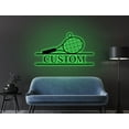 thumbnail image 3 of Handmadetneonsign Custom Tennis Metal Wall Art With LED Light, Personalized Tennis Player Name Sign, 3 of 5