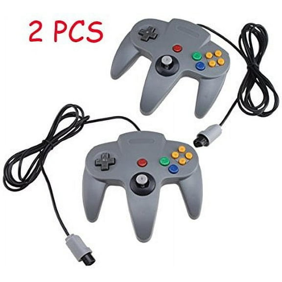 Two Game Controllers System for Nintendo 64 - Gray (2 Pack) - Walmart.com