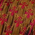 thumbnail image 2 of The Ribbon People Gold and Red Fleur De Lis Wired Craft Ribbon 6" x 20 Yards, 2 of 2