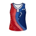 thumbnail image 6 of GERsome 4th of July Tank Tops Women's V-Neck Loose Fit Sleeveless Patriotic Summer T-Shirts Size S, 6 of 7