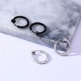 thumbnail image 3 of Basic Hoop Earrings for Men Woman Unisex Jewelry High Polished Stainless Steel, 3 of 6