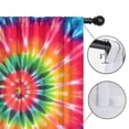 thumbnail image 4 of Blackout Kids Curtains,Colorful Rainbow Tie Dye Spiral Pattern Childrens Insulated Curtains Set Of 2,Bedroom Essentials,Toddler Room Decor 42"x54", 4 of 5
