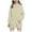 Beige, variant on HomeDM Girls Sweatshirts & Hoodies - Kids Girls Long Pullover Hooded Sweatshirts Solid Color Long Hoodies with Pockets - Beige/5-6 Years