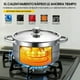 thumbnail image 3 of Bateria de Cocina, 5 Piezas Juego de Ollas de Acero Inoxidable, Ollas de Cocina Antiadherentes, Bateria de Cocina Acero Inoxidable para Cocina de Inducción y Estufa de Gas (6.6, 5.5, 4, 3, 2.1 L), 3 of 9