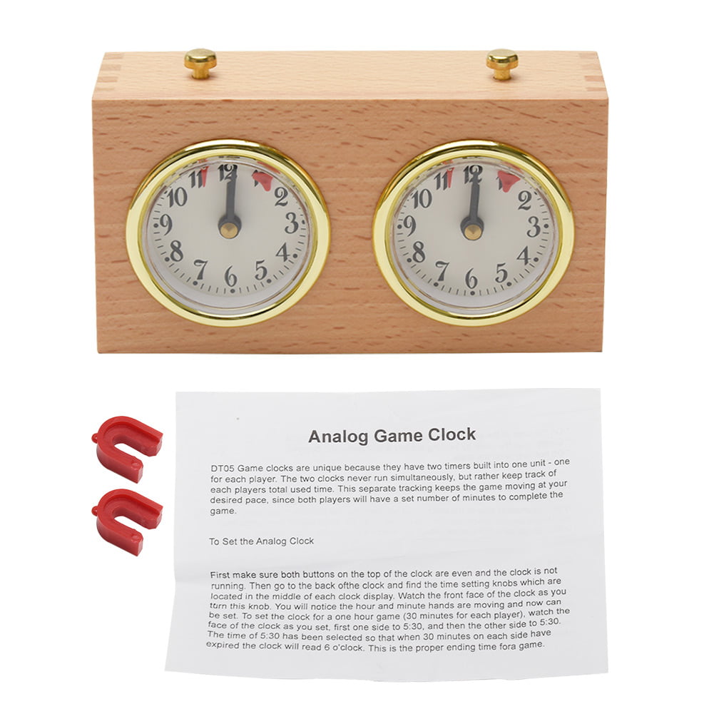 Competition Game Chess Clock Timer Analog Clock Timers for Chess Players 