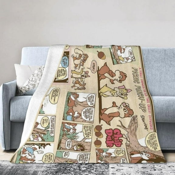 Chip and Dale-8 Bed Throw Blanket Soft Lightweight Cozy Warm Blankets for Kids Teens Men Women 60"x50"