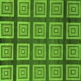 thumbnail image 1 of Ahgly Company Indoor Square Abstract Green Modern Area Rugs, 3' Square, 1 of 4
