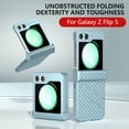 thumbnail image 2 of Dteck Case for Samsung Galaxy Z Flip 5,Shockproof Rugged Case Hinge Protection Non-Slip Back Cover for Galaxy Z Flip 5 5G,Iceblue, 2 of 6