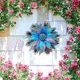 thumbnail image 5 of 2 Anillos Colgantes de Flores de Plumas de para Ventanas de Pared Decorativas para Interiores Macarena Corona de pavo real, 5 of 8