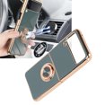 thumbnail image 1 of Coque de Protection pour Téléphone Intelligent, Coque de Téléphone Portable à Processus de Galvanoplastie Efficace TPU avec Support à Doigts pour Bureau pour Femmes Gris, 1 of 8