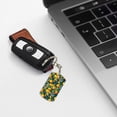 thumbnail image 6 of Goofa Fresh Orange Printed Rectangular Metal Keychain Bag Charm Floral Charm for Purse Keys Metal Keyring Gift for Women Accessories, 6 of 7