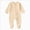 Khaki, variant on 9-12Months Newborn Baby Fall And Winter Clothes Toddler Footed Zipper Rompers Bodysuit Newborn Pajamas