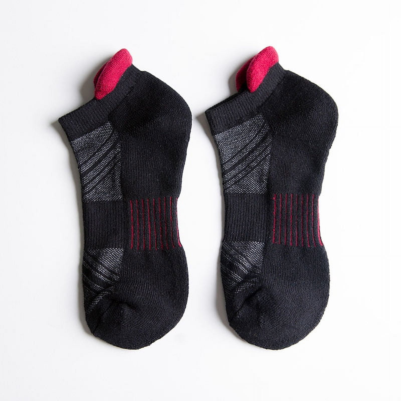 B&Q 8 Pairs Mens Athletic Cotton No Show Low Cut Ankle Breathable Casual Socks with Cushioned Tab for Sports Running Jogging Cycling