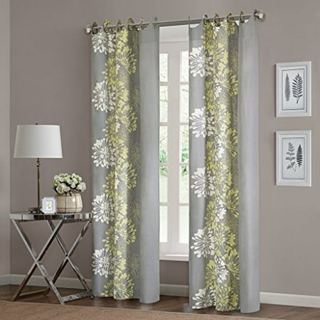 Window Cotton Home Essence Ally 100 Percent Cotton Printed Window Panel Available In Multiple Colors And Sizes ()