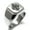 Silver, variant on Stainless Steel Crown Fleur De Lis Engraved Square Flat Top Biker Style Polished Signet Ring