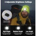thumbnail image 4 of LED Beanie Hat with Light, Unisex USB Rechargeable Hands Free 4 LED Headlamp Cap, Warm Winter Knitted Night Lighted Hat for Hunting Camping Jogging Walking (Orange Tie Dye), 4 of 6