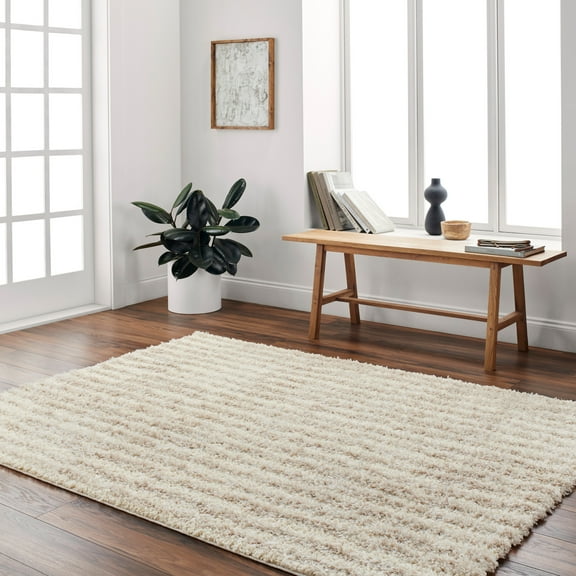 Artistic Wavers Everton Plus Area Rug, 5'3" x 7', Cream/Beige