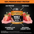 thumbnail image 2 of Body Fortress Super Advanced 100% Premium Whey Protein Powder, Strawberry, 60g Protein, Immune Support , Vitamins C & D Plus Zinc, 1.59 lbs, 2 of 6