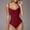 Red, variant on OGLCCG Women's One Piece Swimsuit Backless Modest Bathing Suit Fashion Slimming Monokini Swimwear