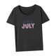 thumbnail image 5 of Camiseta para mujer verano básica camiseta para vacaciones mochilero playa vacaciones oficina XL, 5 of 7