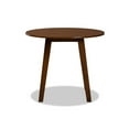 thumbnail image 2 of Ela Modern and Contemporary Walnut Brown Finished 35-Inch-Wide Round Wood Dining Table, 2 of 5