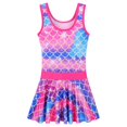 thumbnail image 2 of BAOHULU Girls Swimsuit One Piece UPF 50+ Printed Skirted Bathing Suit Floral Swimwear, 2 of 6