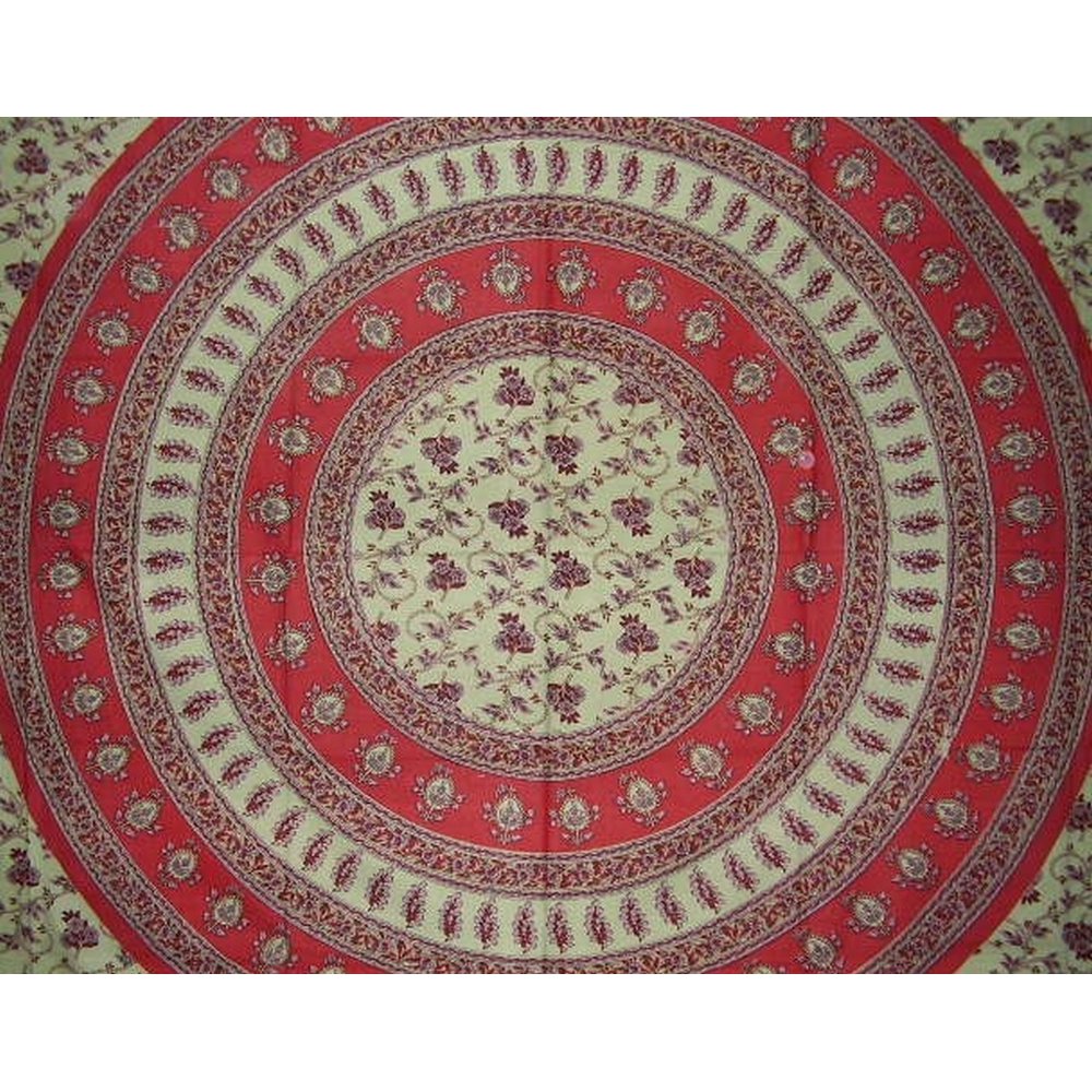 Floral Vine Tapestry Cotton Bedspread 108" x 88" FullQueen Green