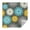 White-1, variant on 60x60in(152x152cm) Square Tablecloth, Waterproof Polyester Table Cover, Wrinkle Resistant & Washable Fabric for Dining, Kitchen, Picnic, Daisy Flowers Print