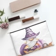 thumbnail image 6 of Cauagu Halloween Gnome With Pumpkins for Tyvek Makeup Bag,Reusable Travel Cosmetic Bag Women Organizer Toiletry Bag Birthday,Gifts for Women Girlfriend Mom Teacher 6.5’’*8.9’’, 6 of 7