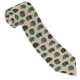 thumbnail image 3 of Zufioo Cute Armadillo Print Men's Silk Tie, Business Suit Tie - Anti-floating Buckle Design, Clothing Accessories Suitable for Business, Daily Life, Banquets, 3 of 7