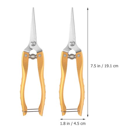 2pcs Garden Shears Pruning Shears Flower Plant Scissors Gardening Hand Tools
