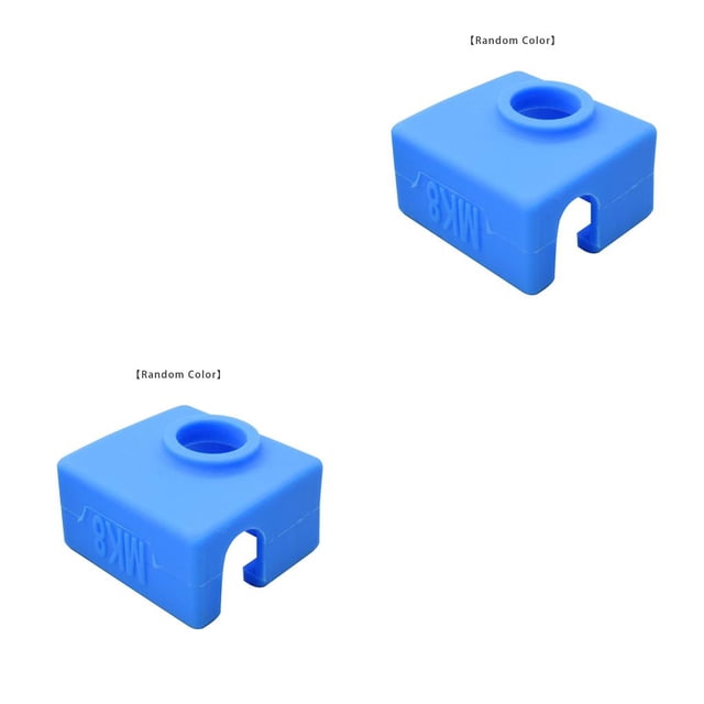 Wisewang Color Rondom Housse d'Extrudeuse d'Imprimante 3D en Silicone Résistante Remplacement pour CR10 MK7/MK8 2Ensemble