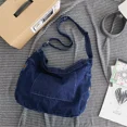thumbnail image 4 of Bolsos de hombro de mezclilla Bolsos de lona bordados Bolsos de mano Fastoralism Paquetes femeninos Bolso de viaje o de ocio de gran capacidad para mujeres Bolso de libros, 4 of 5