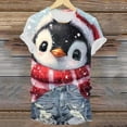 thumbnail image 4 of Kedxroy Christmas Shirts for Women Plaid Christmas Trees Shirt Xmas Holiday Tee Tops(Wine,M), 4 of 6