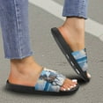 thumbnail image 4 of Wismoutput Horses Summer Slippers for Women Mens Non Slip Quick Drying Unisex House Sandals Indoor Shower Slides Bathroom Sandals Outdoor Beach Water Shoes Black Size 7.5, 4 of 7