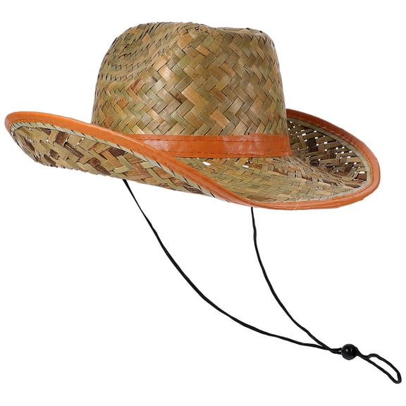 Raindrops Straw Beach Hat Men Sun Hat Wide Brim Beach Hat Outdoor Sun Protection Hat for Men