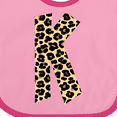 thumbnail image 4 of Inktastic Leopard Print Letter K Boys or Girls Baby Bib, 4 of 4