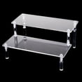 thumbnail image 1 of Acrylic Display Stand Riser for risers for Jewelry Models Toys Storage, Stand (Color : 2 Tiers Widh 30x20cm, 1 of 8