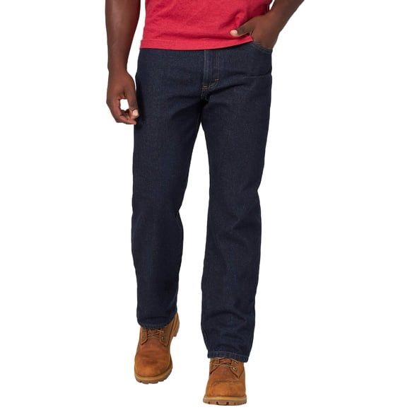 Jeans Rustler para hombre, corte relajado, clásico, suave enjuague, 36 de ancho x 32 de largo