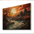 thumbnail image 2 of Designart "Dynastic Echoes China Art painting IV" Chinese Print on Natural Pine Wood, 2 of 5