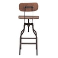 thumbnail image 4 of GwG Outlet Indoor Watts Bar Stool With Brown And Antique Black Finish 100985, 4 of 7
