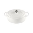 thumbnail image 1 of Horno holandés Le Creuset de hierro fundido esmaltado Signature, 6,75 L, blanco, 1 of 4