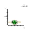 thumbnail image 2 of 1.20 Carat T.G.W. Chrome Diopside Gemstone and White Diamond Accent Ring, 2 of 4