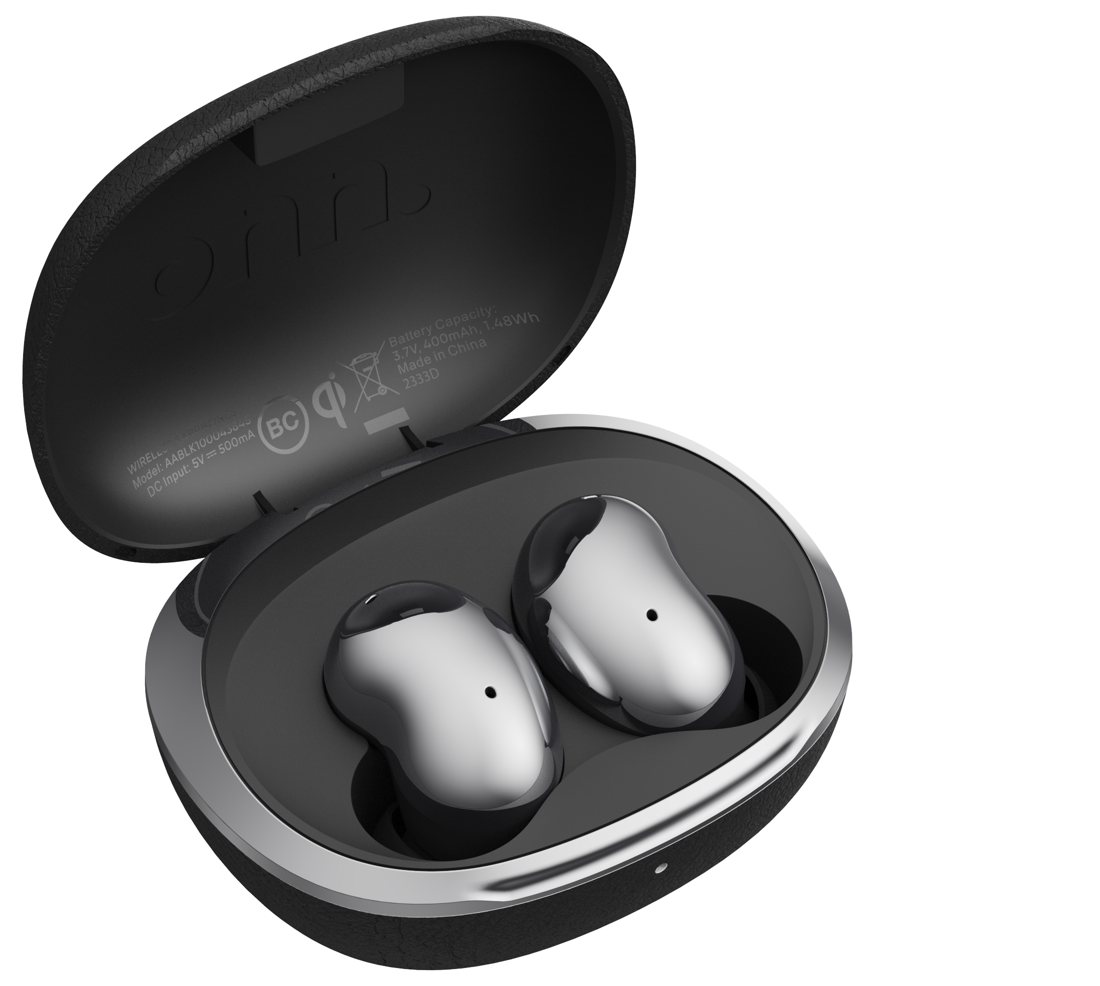 NEW – ONN. WIRELESS EARPHONES WITH ADAPTIVE NOISE CANCELLATION & CHARGING CASE, BLACK