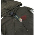 thumbnail image 4 of Ed Hardy by Christian Audigier Love Kills Slowly Full Zip Hoodie Sweater (X-Large, Army), 4 of 4