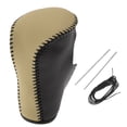 thumbnail image 1 of Cubierta de pomo de cambio de marcha antideslizante Unique Bargains para Honda Accord 8 2008-2012, en cuero negro y beige, 1 of 6
