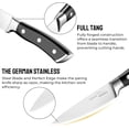 thumbnail image 2 of Paring Knife, 4 inch Small Kitchen Knife Ultra Sharp German Stainless Steel Fruit and Vegetable Cutting Chopping Knives - Full Tang Ergonomic Handle, 2 of 4
