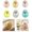 P16# 6PCS, variant on Easter Party Favors, Funny Face Egg Squeeze Toys, Soft Stretchy & Assorted Pastel Colors for Easter Celebrations,6PCS