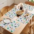 thumbnail image 5 of Cartoon Dinosaur Placemats Set of 6 Watercolor Funny Cute Dino Sun Grey Plaid Place Mats Indoor Wipeable Table Mats Washable Dining Table Placemats for Kitchen Holiday Party Home Decor 13x19 Inch, 5 of 9